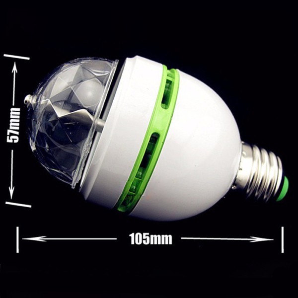 Bóng đèn led xoay nhiều màu E27 3W 100-240V chất lượng cao | BigBuy360 - bigbuy360.vn