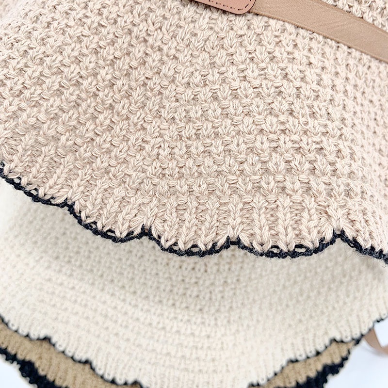 Nón Tai Bèo Thoáng Khí Đính Nơ Phong Cách Nhật Bản