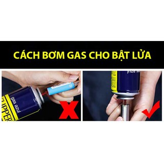 [Giá Sỉ] Bình Gas Mini Bơm Bật Lửa/ Hột Quẹt 80ml
