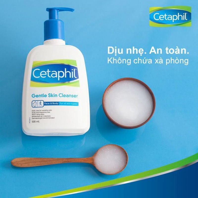 ❤️ [Hàng Mỹ] Sữa rửa mặt, sữa tắm dịu nhẹ Cetaphil Gentle Skin Cleanser Mỹ 118ml - 591ml (Face + Body)