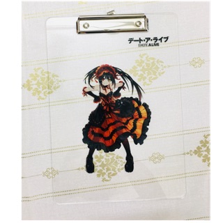 Kẹp tài liệu anime kurumi yoshino date a live , kẹp bài kiểm tra anime date a live mica trong suốt