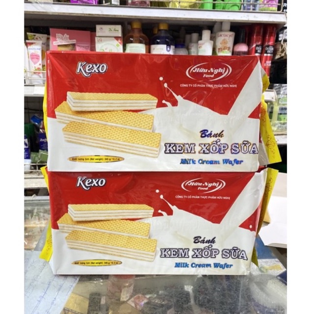 Bánh Kem Xốp Sữa Kexo Hữu Nghị 345g