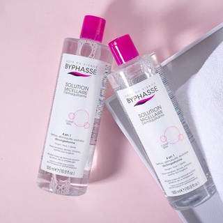 Nước Tẩy trang Byphasse Solution Micellaire Face 500ml (Nắp hồng)