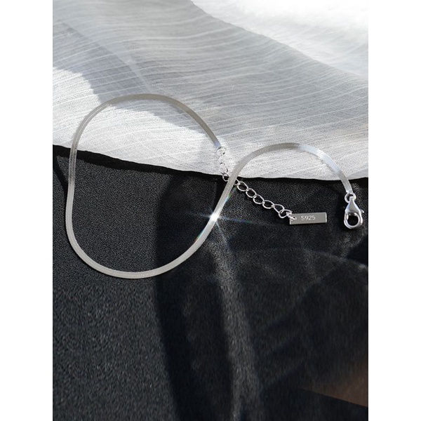 Lắc chân bạc S925 - Vòng chân bạc Ý sợi mảnh dễ thương Vườn Trang Sức VTSLC00224