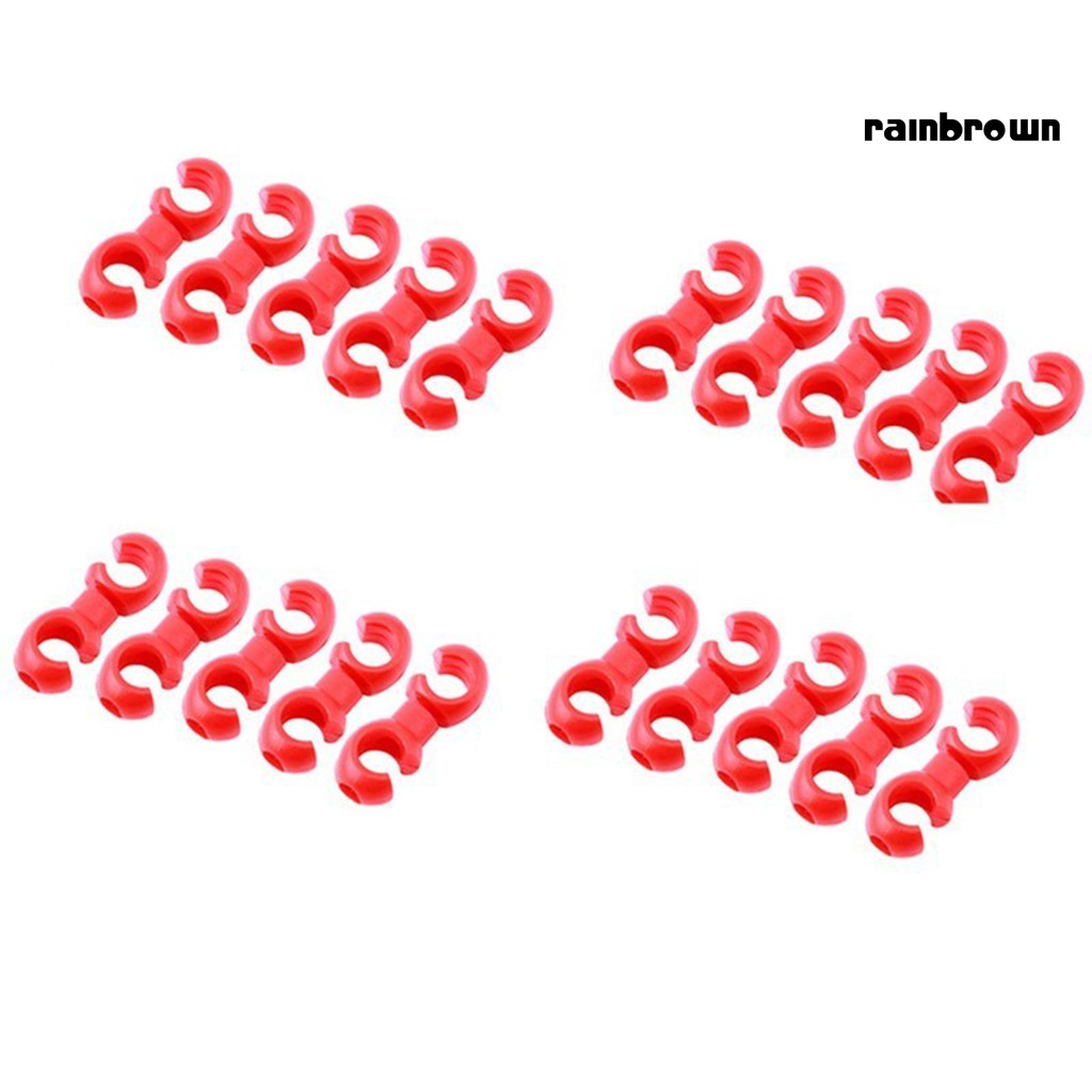 Set 20 Kẹp Dây Cáp Xe Đạp Hình Chữ S Có Thể Xoay Được Tiện Dụng