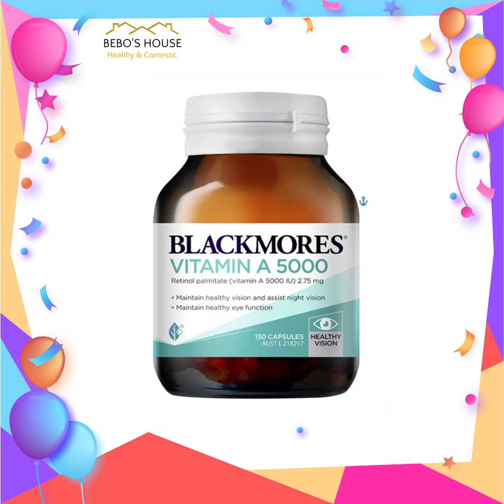 Vitamin A Blackmores 5000 150 viên chuẩn Air nội địa Úc