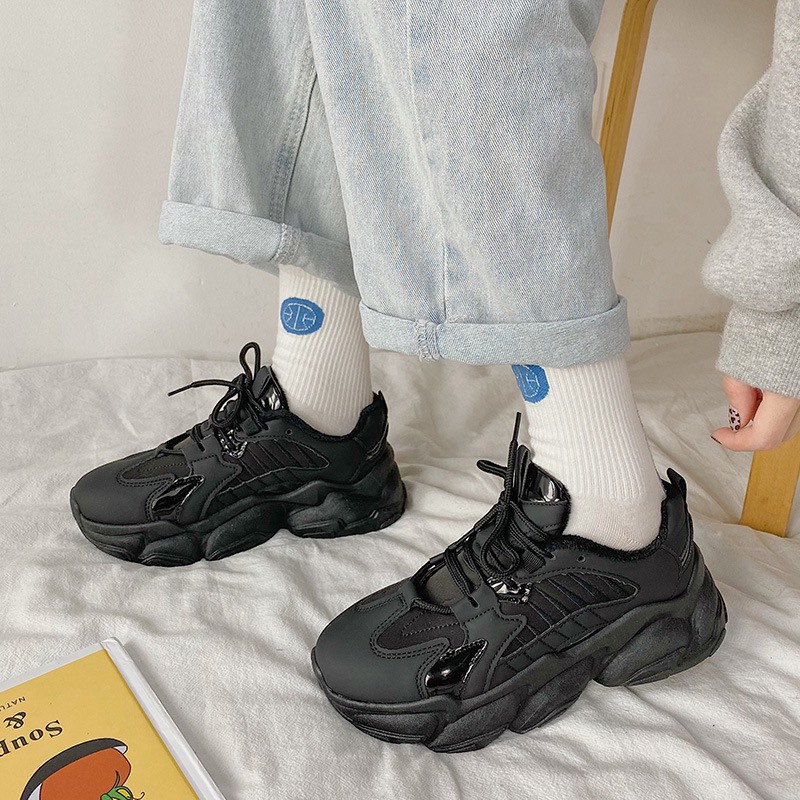 XẢ KHO (S99) Giầy thể thao nữ đế 5 phân trơn màu (Mã B1)