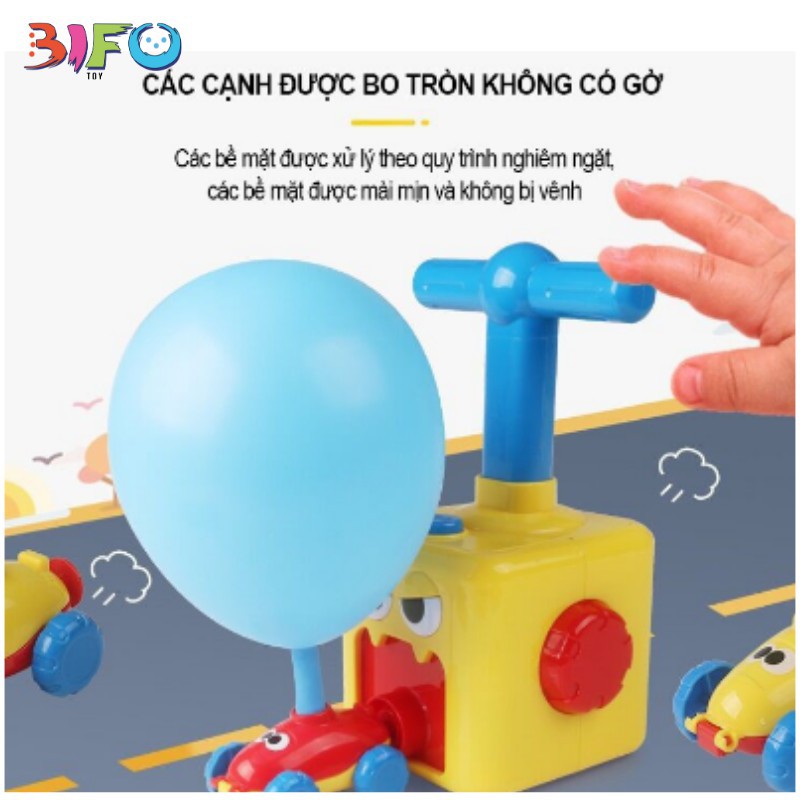 [XẢ KHO+FREE SHIP]  Đồ chơi xe hơi bóng bay, bơm bóng đua xe, phát triển khả năng vận động và tư duy của trẻ