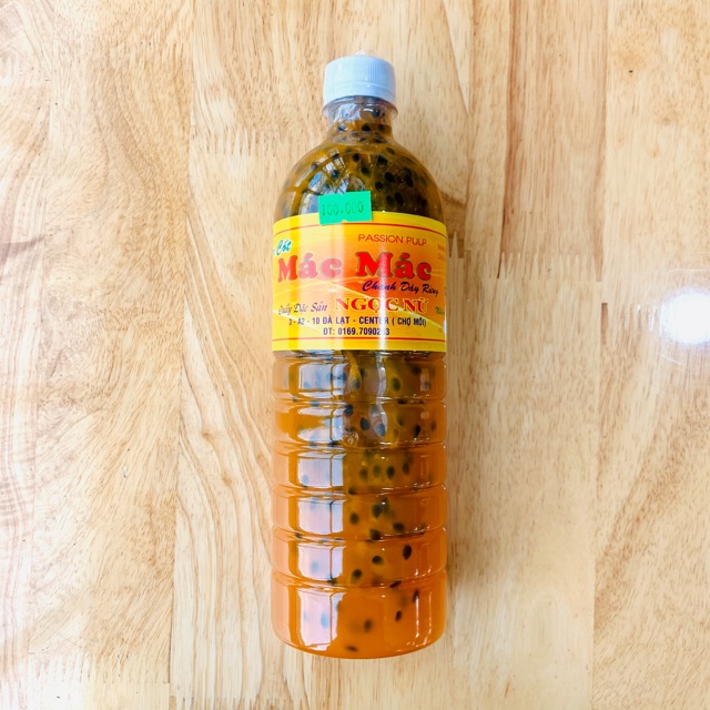 Nước cốt chanh dây DLFresh nước chanh dây nguyên chất có hạt 1000ml