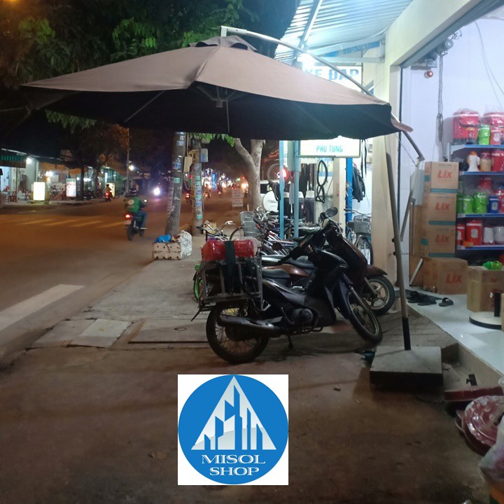 Dù Cafe Lệch Tâm Đường Kính 3 mét mới 90%