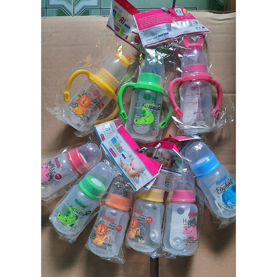 Bình sữa cổ hẹp Duy Tân núm silicon mềm mại chống sặc