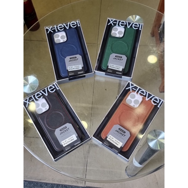 IPHONE 14 | 14 Pro | 14 PLUS - ỐP DA CAO CẤP XLEVEL LEATHER JACKET MASAFE HỖ TRỢ SẠC KHÔNG DÂY