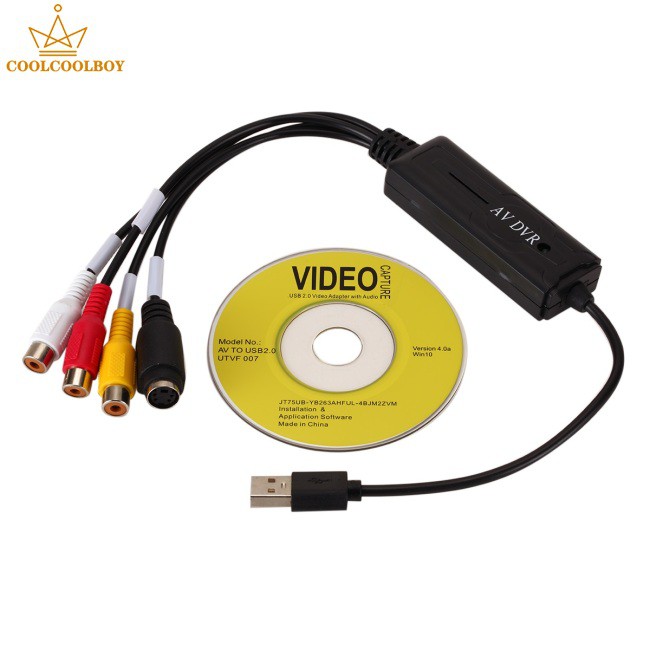 [COD] Usb2.0 Video Capture Card Single-channel Av Video Image Monitoring Data Capture Card