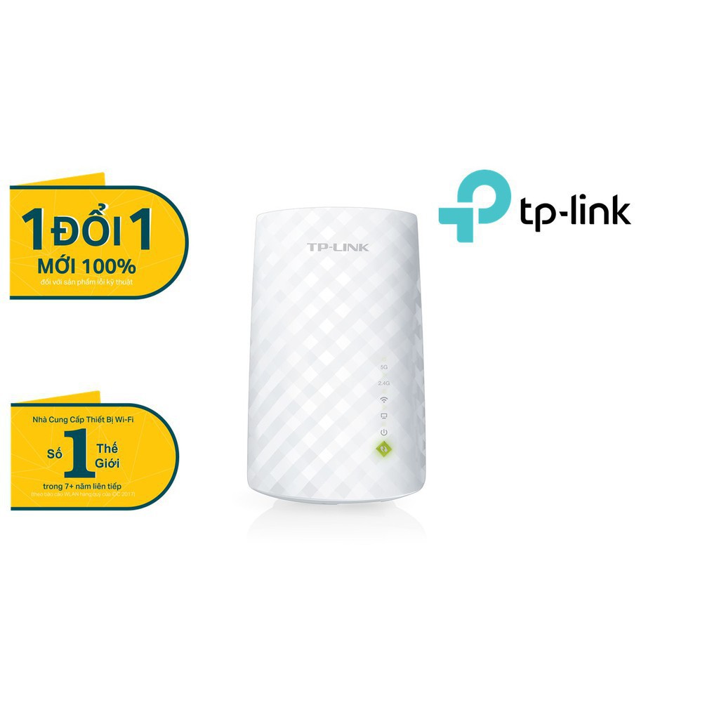TP-Link Bộ mở rộng sóng Wifi chuẩn AC 750Mbps Tăng cường vùng phủ Wifi - RE200