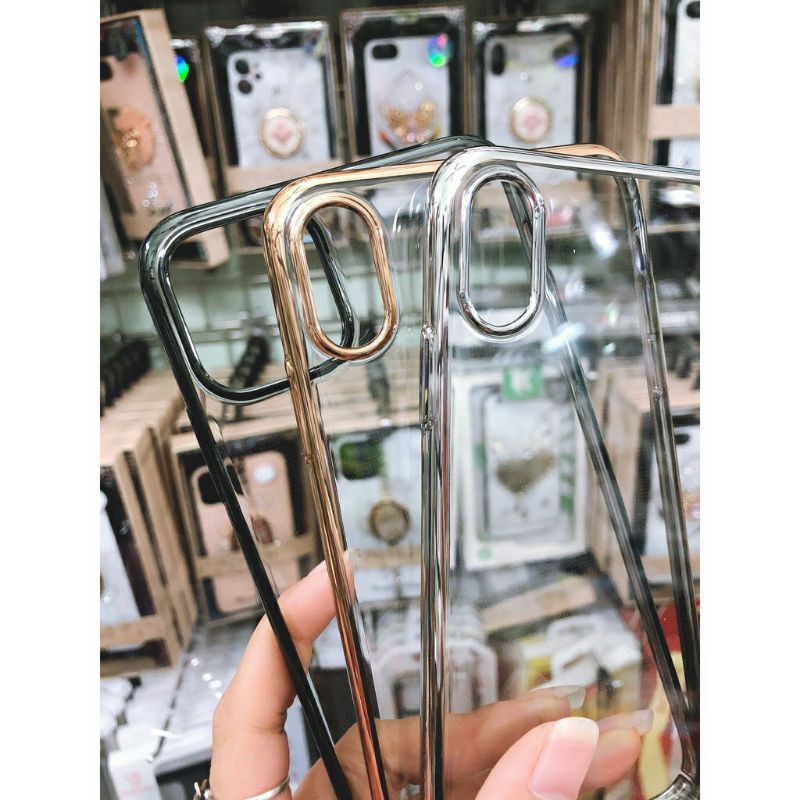 [ iphone 13 ] Ốp X LEVEL lưng cứng trong MẠ SI viền màu iphone 6 đến 13 pro max