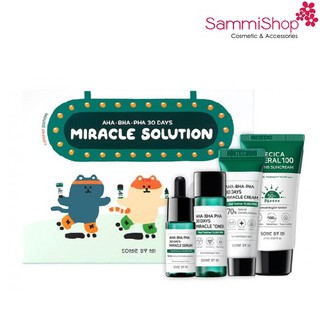 Set ngăn ngừa mụn Some By Mi AHA-BHA-PHA 30 Days Miracle Solution 4-Step Kit-Edition