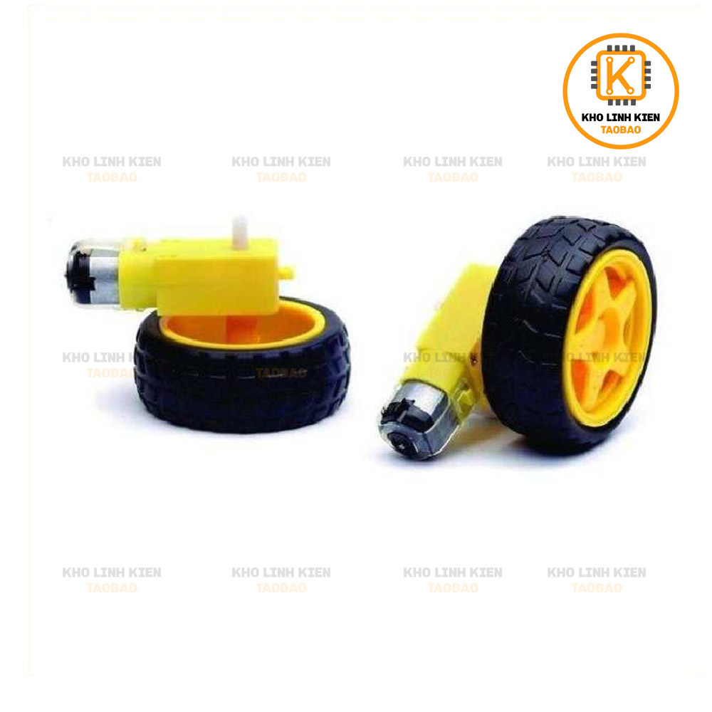 Bánh Xe Robot V1 Màu Vàng Chế Mô Hình Xe