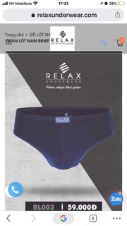 Quần lót nam Relax underwear