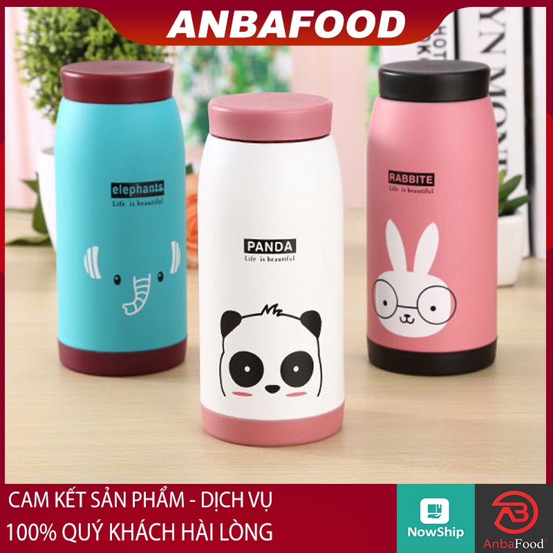 Bình Nước Giữ Nhiệt Cute dễ thương Voi/Gấu/Thỏ ( Chọn mẫu ) - Bình giữ nhiệt inox