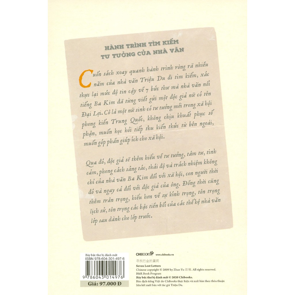 Sách - Bảy Bức Thư Bị Đánh Mất