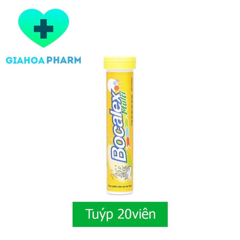 Viên sủi Bocalex Multi (Dược Hậu Giang - DHG Pharma) - Bổ sung vitamin, tăng đề kháng, phục hồi sức khỏe, chơi thể thao