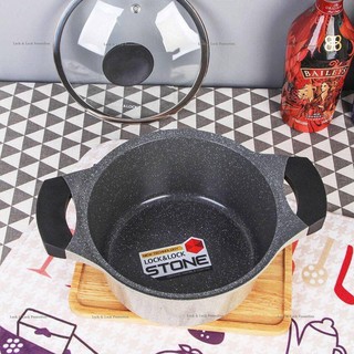 NỒI ĐÁ STONE 7 LỚP LOCK & LOCK PHI 20CM