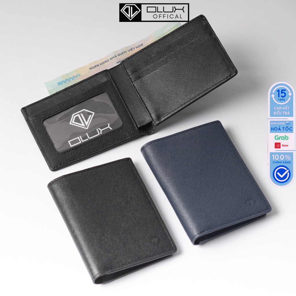 Vi da nam, ví da Safiano nhập khẩu kiểu dang nhỏ gọn Luke - Full Box