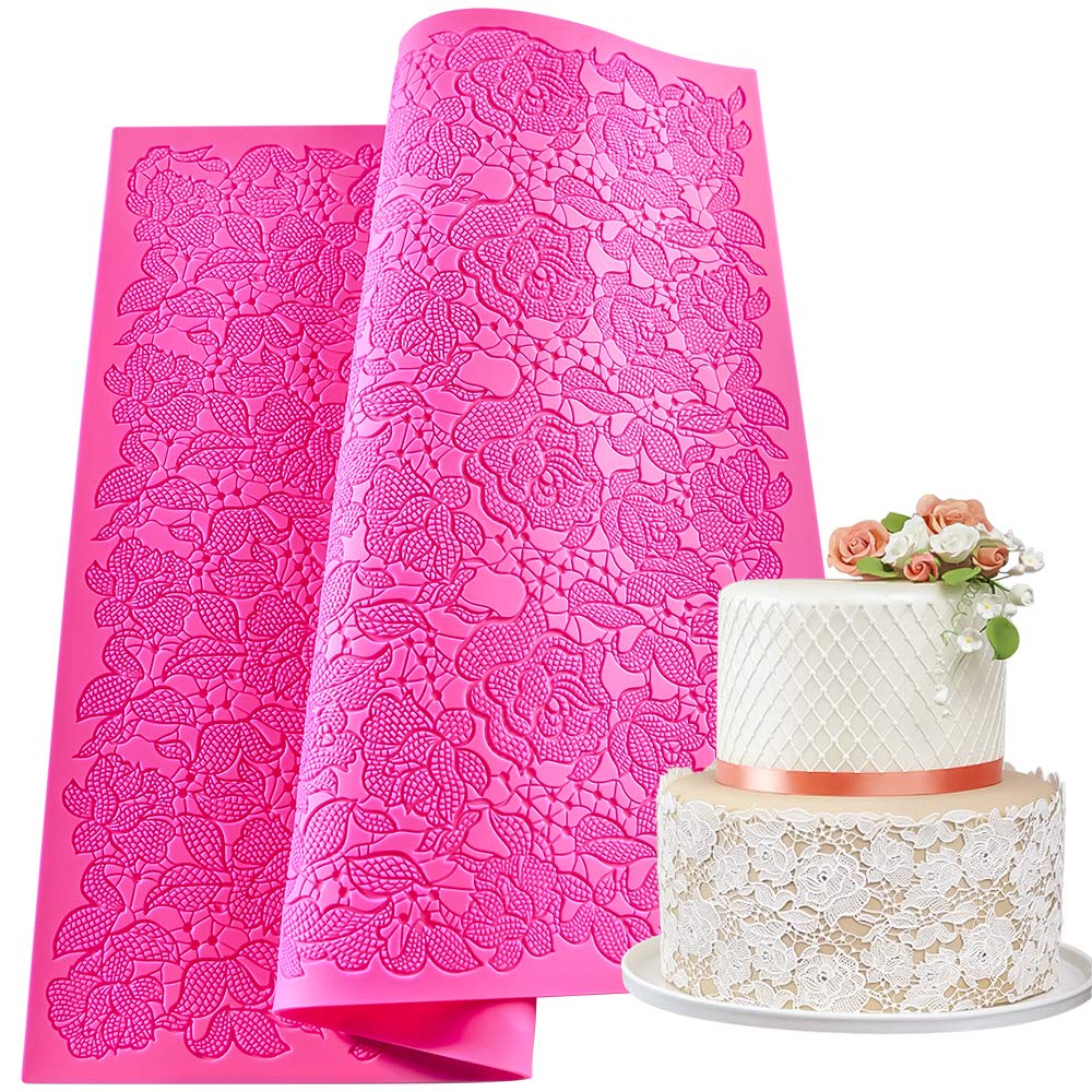 Khuôn Silicone Làm Bánh Họa Tiết Ren Hoa Phong Cách Vintage
