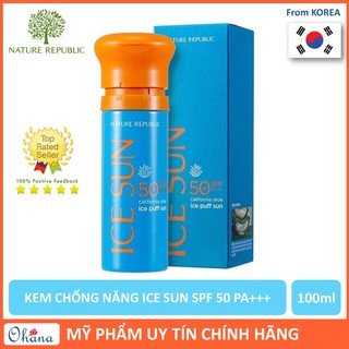Kem Chống Nắng Ice Sun Nature Republic SPF 50 PA+++ Hàn Quốc