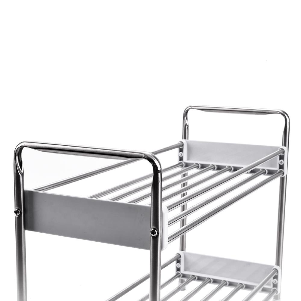 HomeBase KECH Kệ bếp 2 tầng bằng thép không gỉ 304 HBS-02W Thái Lan W40xD16xH28.1cm
