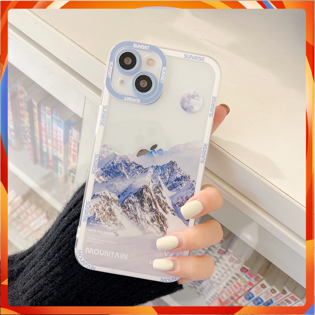 Ốp lưng IPhone  trong lỗ viền camera NÚi 6plus/6splus/7/7plus/8/8plus/x/xs/11/12/13/14/Pro/Plus/Promax TLV24