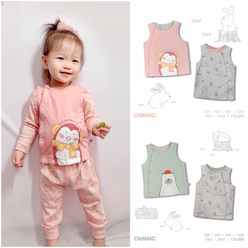 [Hàng Xả] Áo gile cho bé trai và gái đi học đi chơi