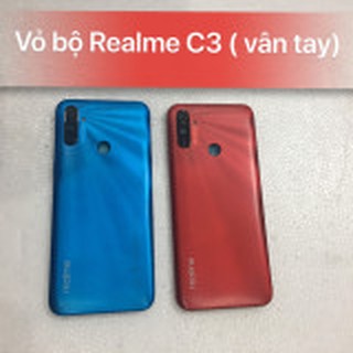 Vỏ bộ Realme C3,kèm kính camera,khay sim