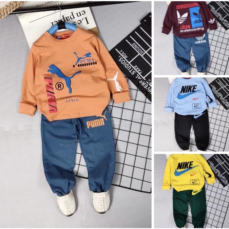 Bộ dài thể thao bé trai bộ dài cotton 4c mềm mịn mát monkey kids cotton chính phẩm pikakidsqatexuongsi_q9