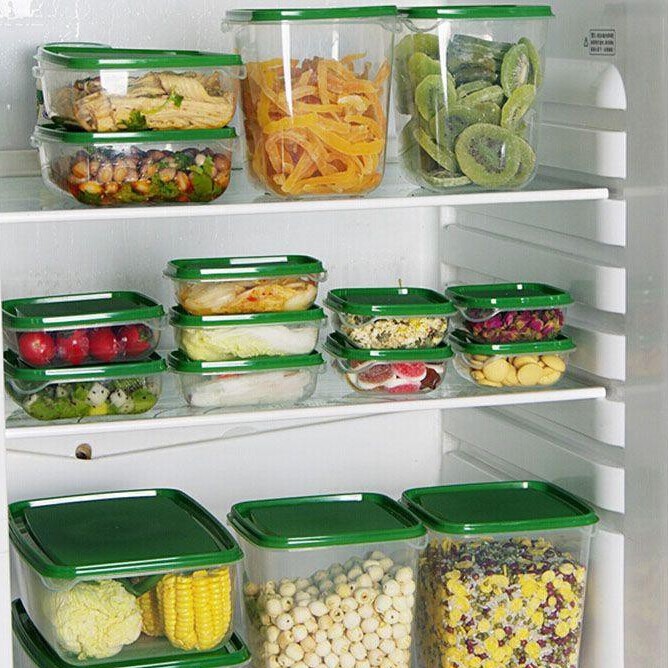 Bộ 17 Hộp Đựng Thức Ăn, Thực Phẩm Bảo Quản Tủ Lạnh Đủ Kích Cỡ
