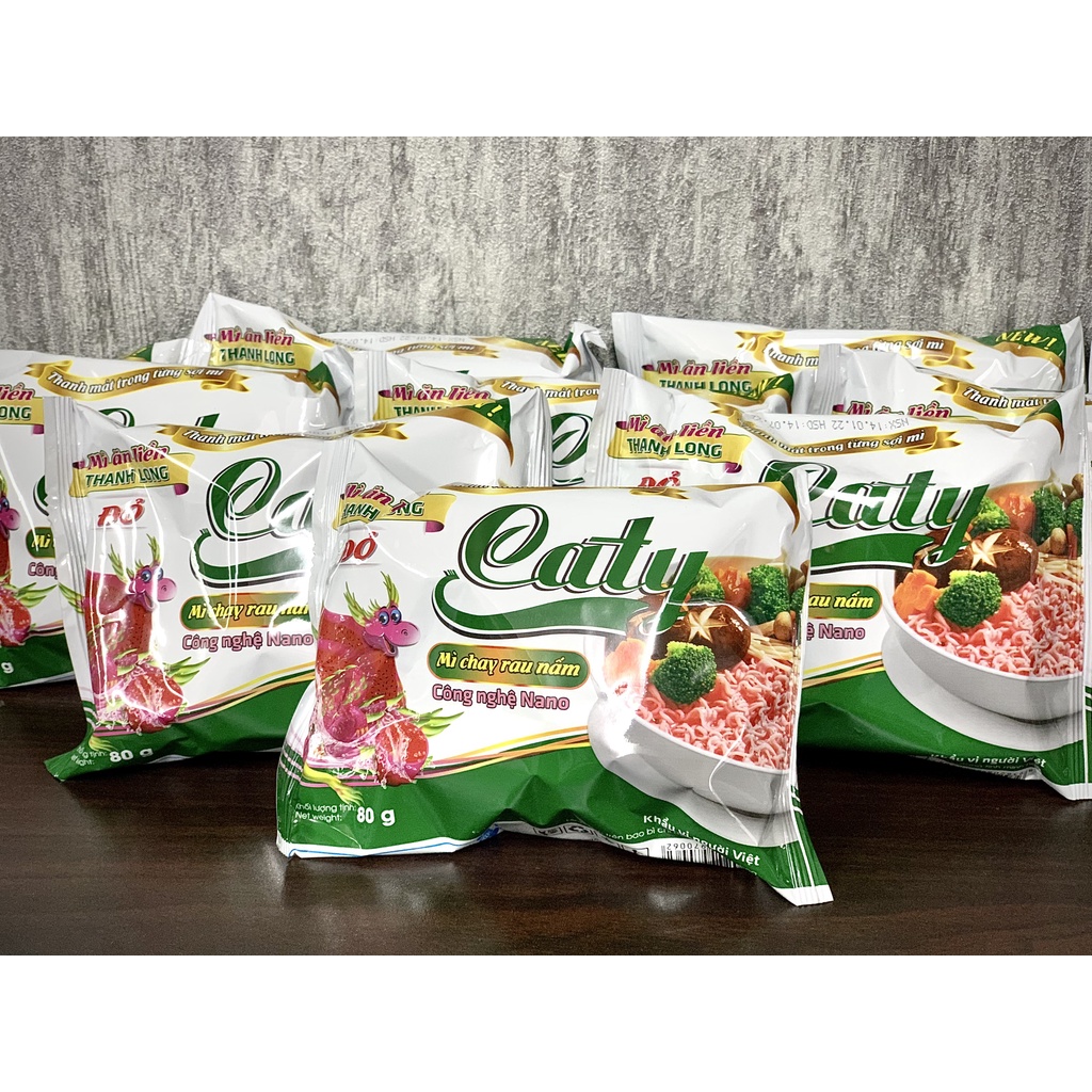 Mì Thanh Long Đỏ Caty Chay Rau Nấm