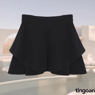 Quần váy xoè 2 tầng chun co giãn đen tingoan NORTHIE SKORT