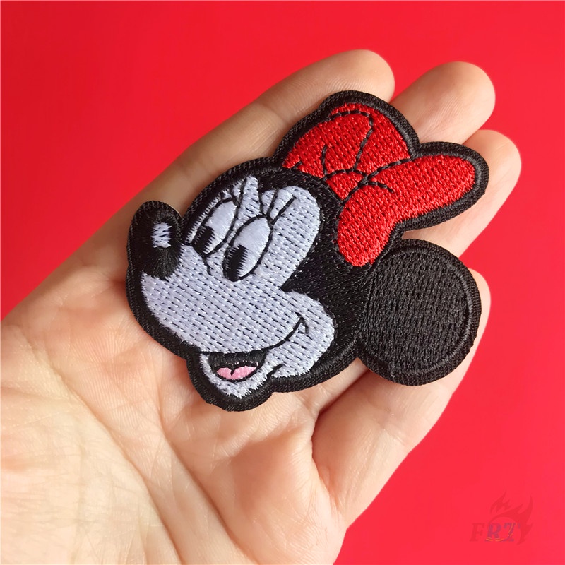 Miếng dán ủi thêu họa tiết chuột mickey và minnie xinh xắn