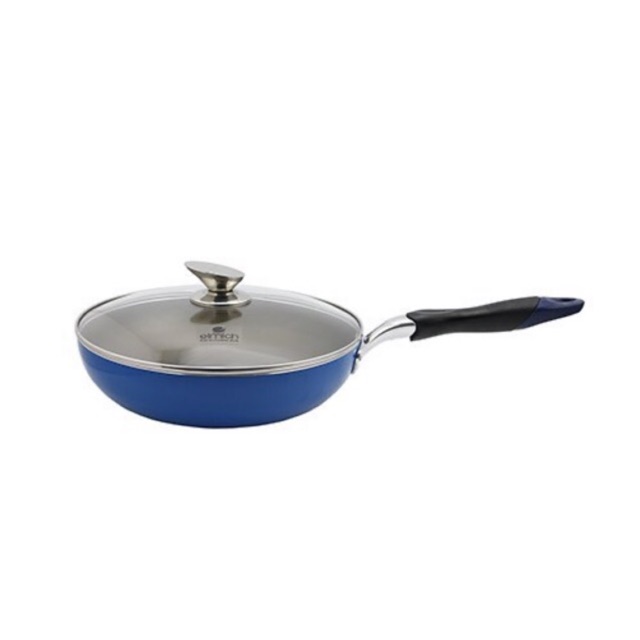 CHẢO CHỐNG DÍNH Elmich-43126 26CM( có nắp kính)