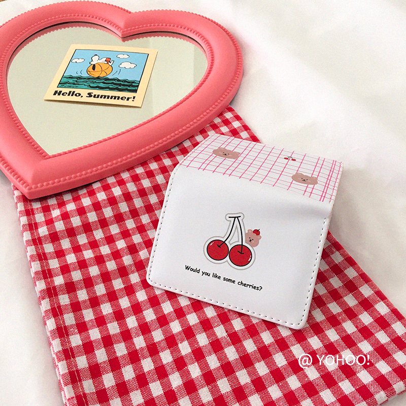 Ví Ngắn Đựng Thẻ Họa Tiết Hoạt Hình Dễ Thương Xinh Xắn Thời Trang