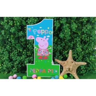 Standee số hình peppa pig  sinh nhật, sự kiện