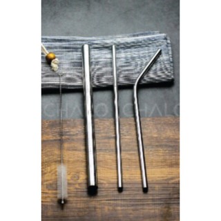 Ống Hút Inox 304 [hút sinh tố, nước ép, trà sữa]