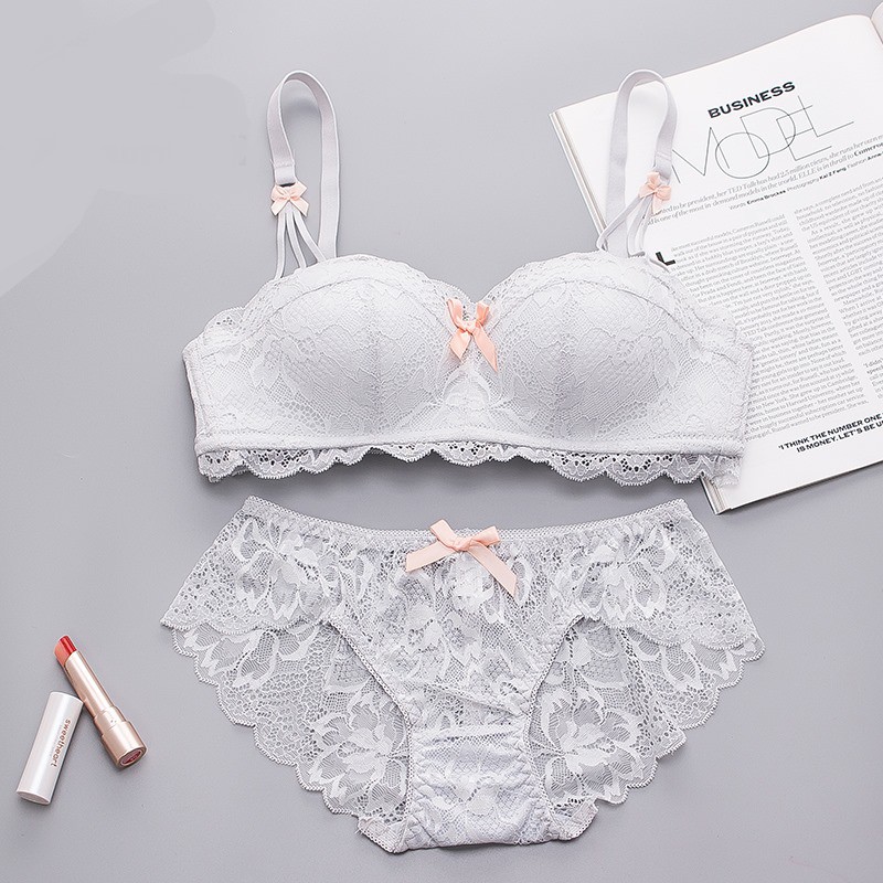 VNGO Bộ Đồ Lót Ren Không Gọng Đệm Dày Nâng Ngực Gợi Cảm S089 Vingo | BigBuy360 - bigbuy360.vn