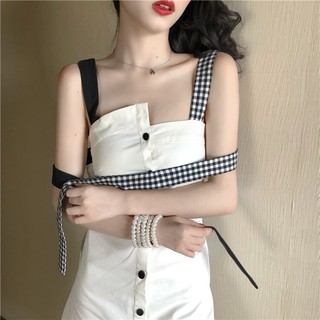 🌻Đầm vạt chéo phối dây