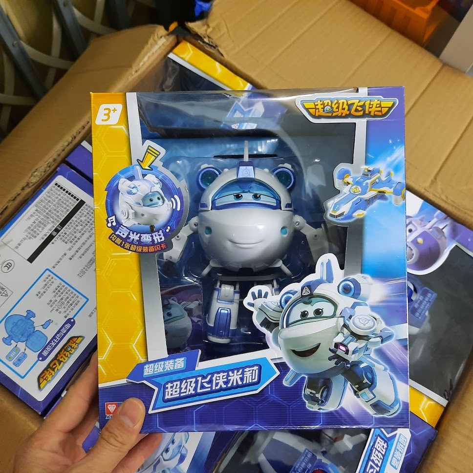 Đồ chơi super wings siêu cấp mô hình cỡ lớn có âm thanh và đèn đồ chơi trẻ em nhân vật :Jett, Donnie Astra Dizzy