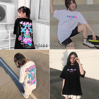 Áo Thun Tay Lỡ Form Rộng Unisex THỎ KAWAI Cá Tính 2 màu Đen Trắng Có Size US172