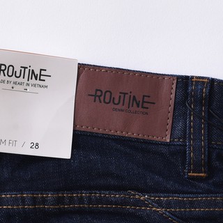 Quần short jean nam rách Routine