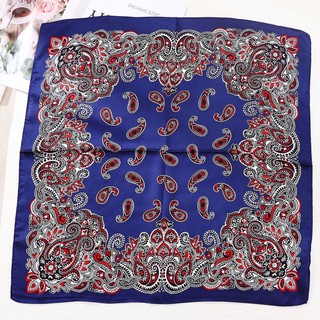 Khăn bandana lụa size 55x55cm - Khăn lụa vuông kiểu lạ