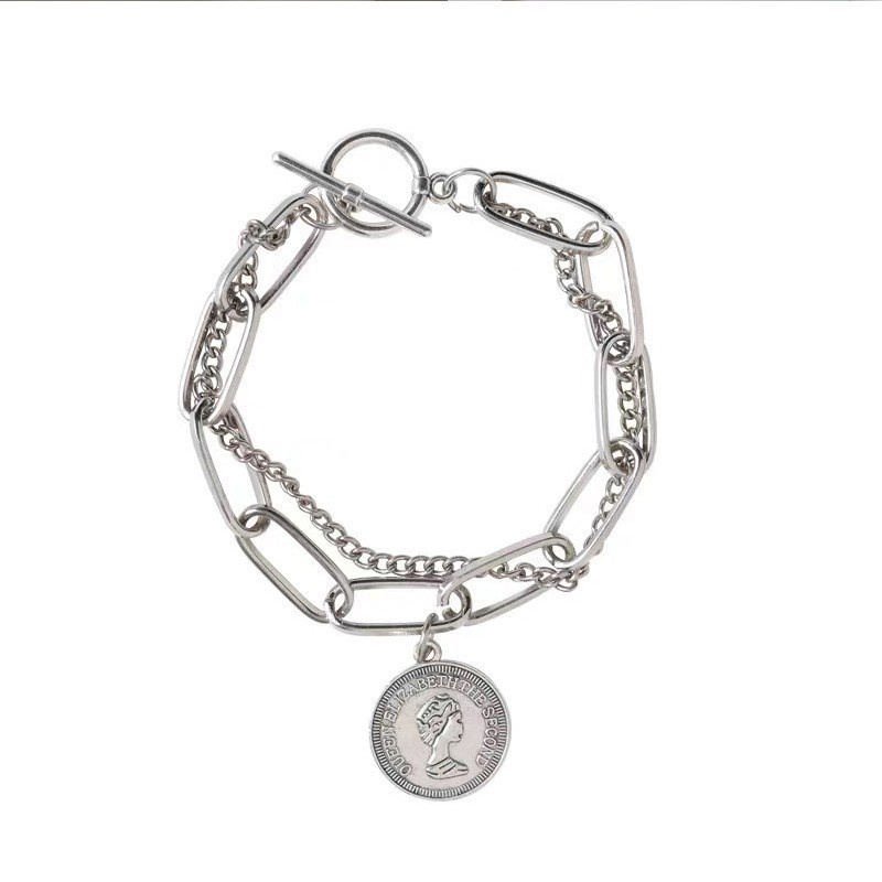 Vòng Tay Hai Lớp Thiết Kế Đơn Giản Thời Trang Theo Phong Cách Âu Mỹ