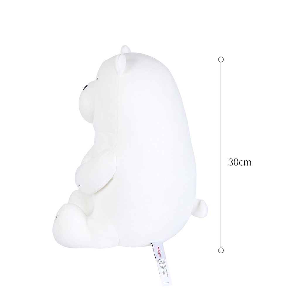 [Mã LIFEMALL2503 giảm 15% đơn 99K] Gấu bông Miniso x We Bare Bears (Nâu)